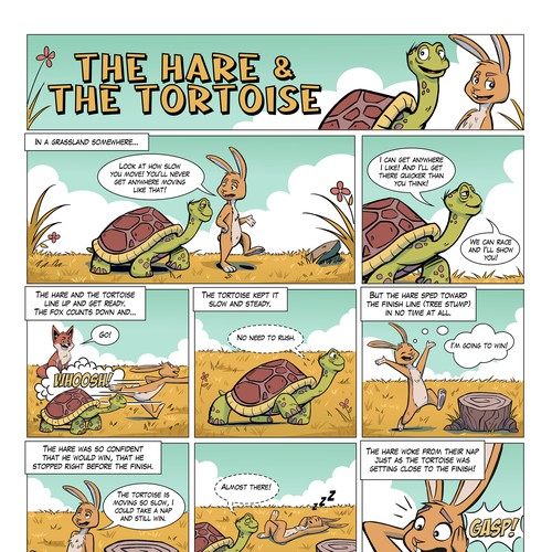 The Hare and The Tortoise Comic Page