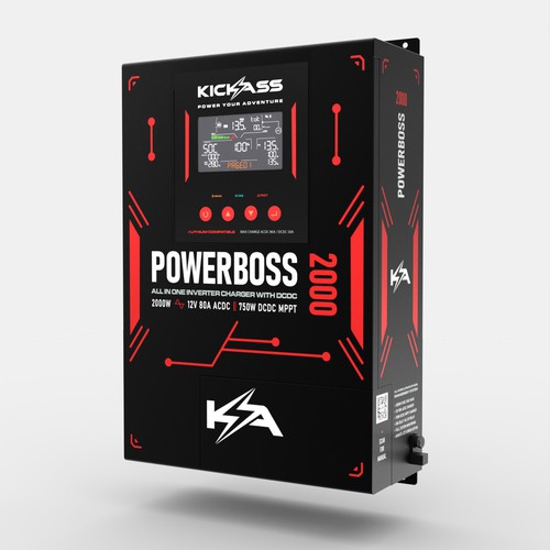 Design for power inverter charger box.