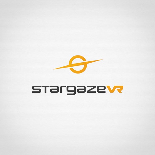 Futuristic logo for a virtual reality company