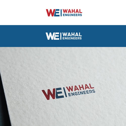 WE letters logo concept for an engineering company