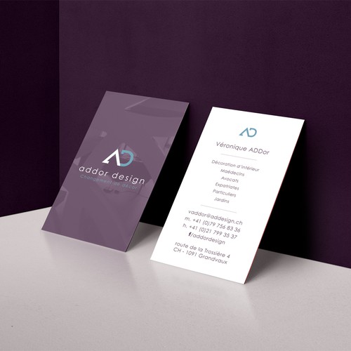 addor design business card