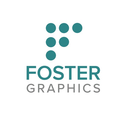 Modern logo concept for specialist printing company.