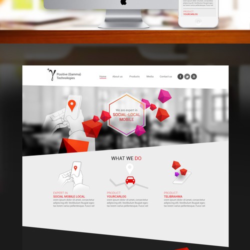 landing page for Positive Gamma Technologies