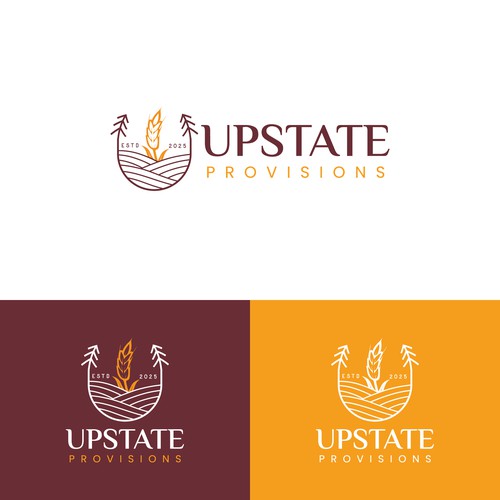 Upstate Provision Logo Design