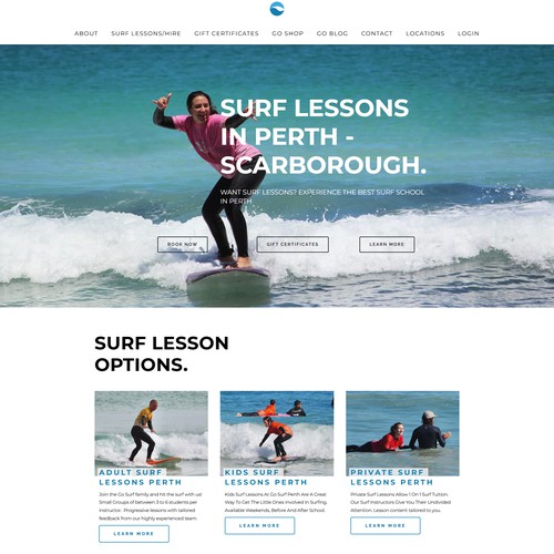 Optimisation of Surf School Website