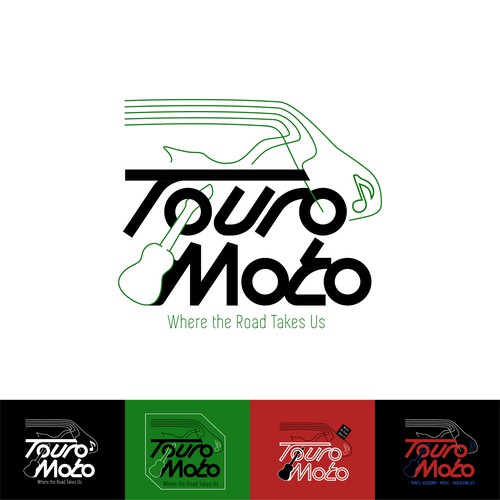 Logo for travelling couple