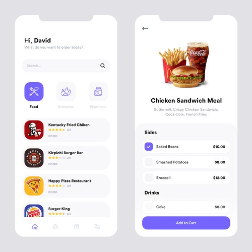 Clean ordering app