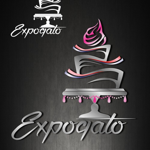 Create the logo for the 1st tradeshow in France for Cake Design: EXPOGATO