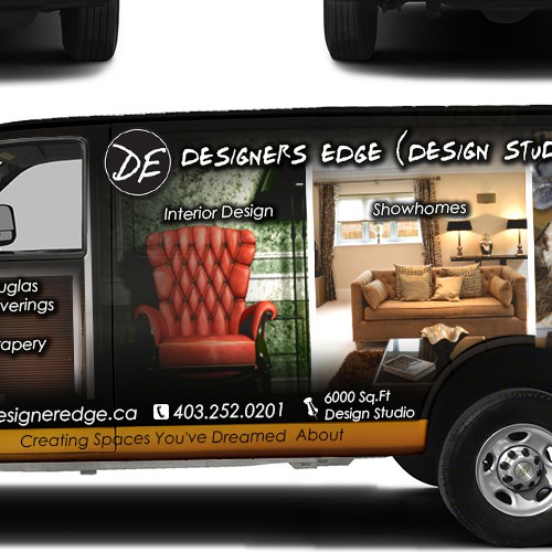 Wanted Creative and Cutting Edge Van Wrap for Interior Design Firm