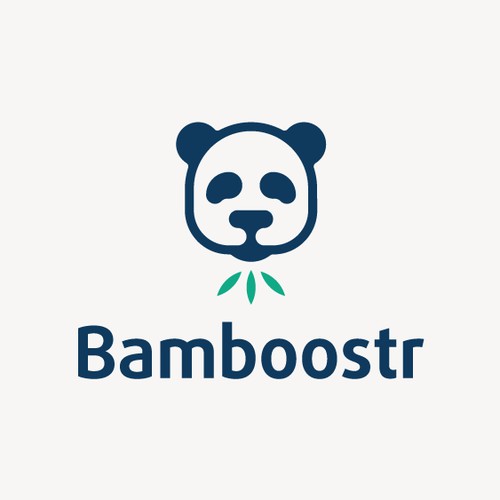 Create an inspiring and creative logo of a Panda  eating bamboo !!