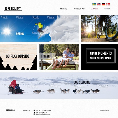 Web design for Swedish Alpes apartment rental