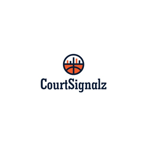 Logo concept for a basketball analytics and data visualization startup