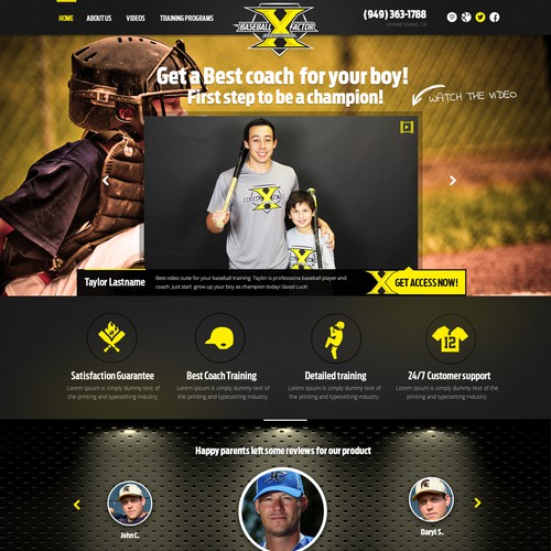 Baseball Website/Blog Design Needed