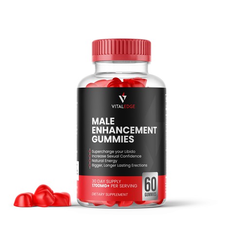 Supplement bottle label design