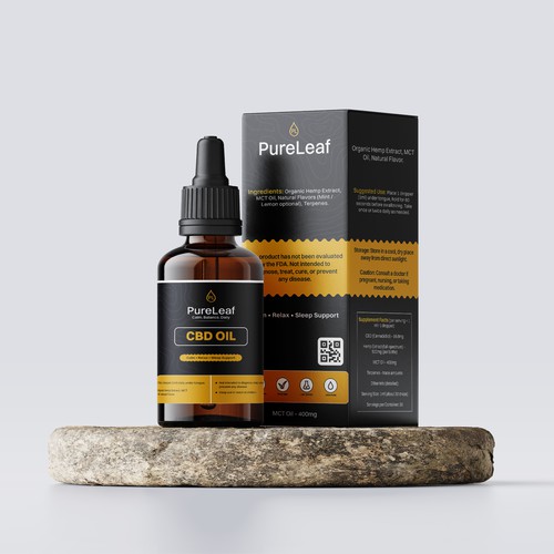 CBD OIL Product Packaging Design.