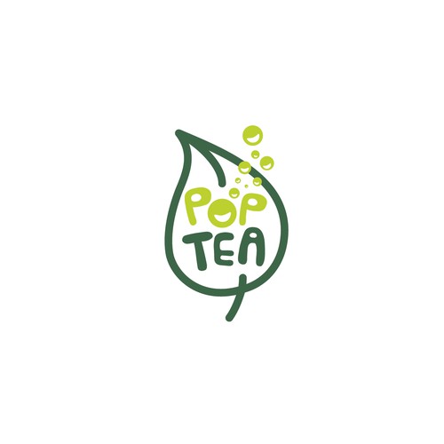 Logo concept for a new sparkling ice tea company