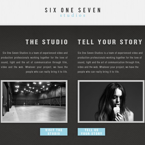 Website Design for a Film Studio - Six One Seven Studios