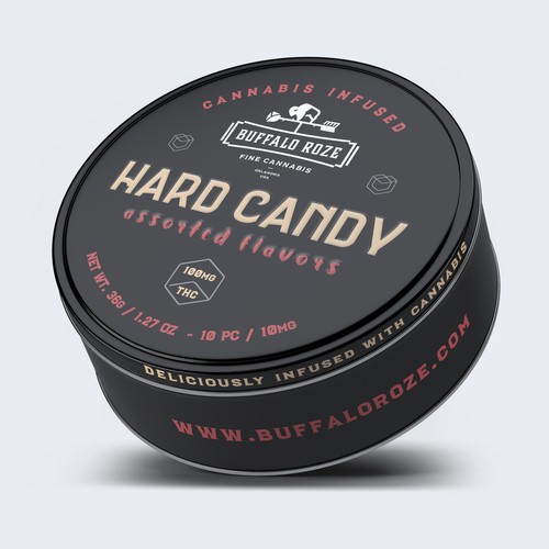 Tin Label For CBD Hard Candy
