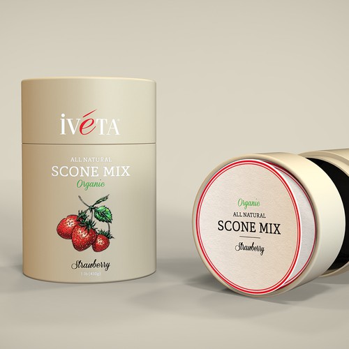 Create a package for great-tasting, organic scone mixes