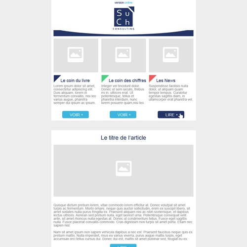 Newsletter design - Such Consulting