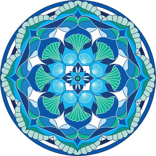 Mandala Round towel