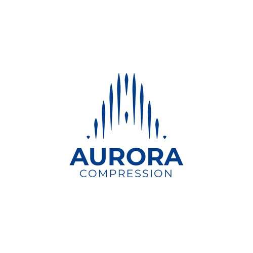 Aurora Compression Logo Design