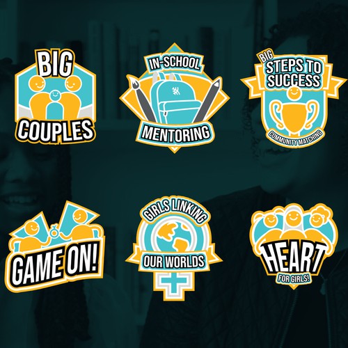 Big Brothers Big Sisters Program Badges
