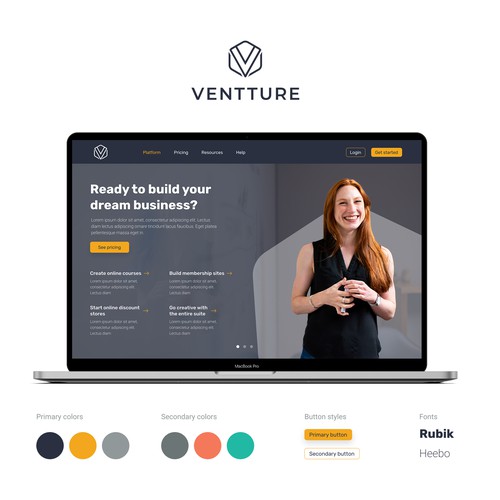 Ventture Homepage