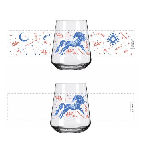 Illustration for drinking glass