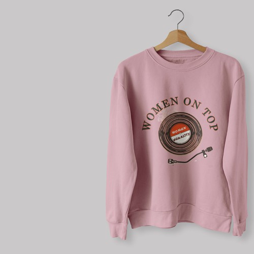 Vintage sweatshirt for women equality 