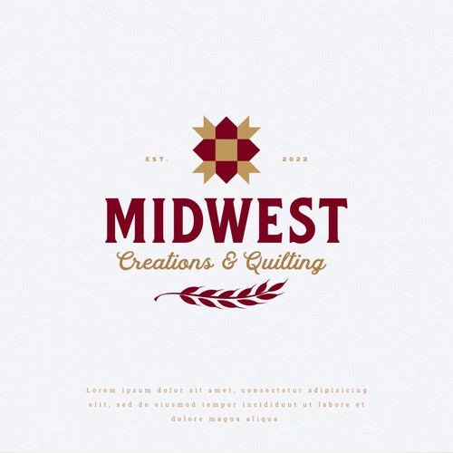Logo Design for Midwest Creations and Quilting