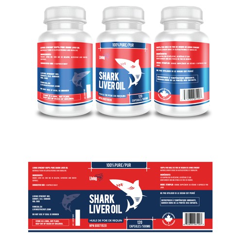 Liver oil label