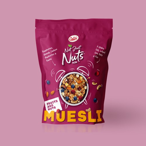 Muesli Pouch Packaging Design