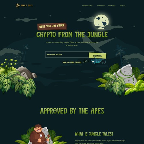 Crypto Site jungle style