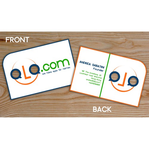 QLQ.com, business card