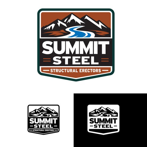 Logo design for steel erecting construction company