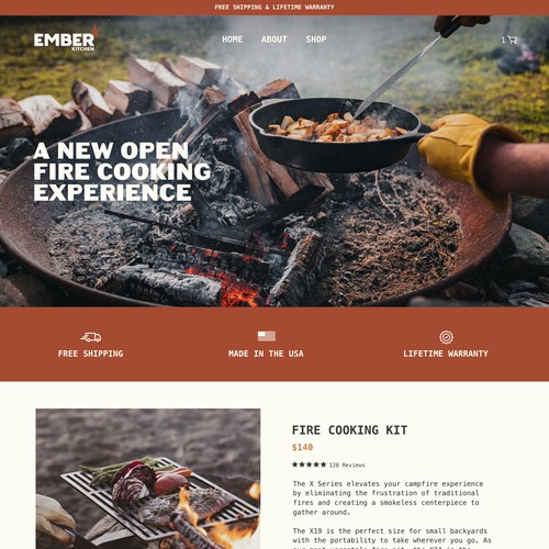 Ember Kitchen - Web Design and Branding