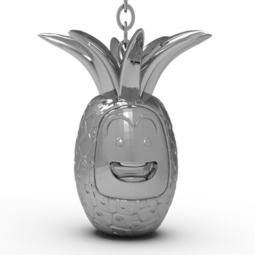 cute pineapple keychain