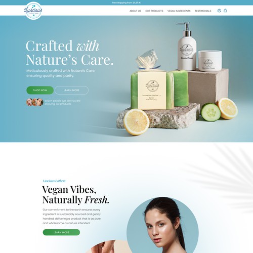 Cosmetics Website Design