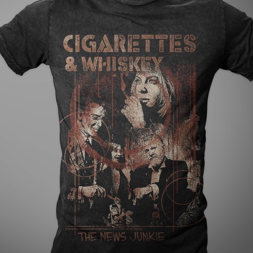 Help The News Junkie with a new t-shirt design