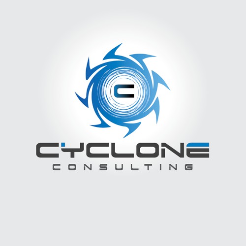 Envision & create a sleek and futuristic cyclonic (swirling) illustration for Cyclone Consulting