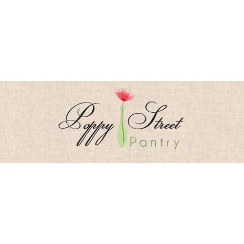 Create a recognisable and appealing logo for gourmet dinner service Poppy Street Pantry
