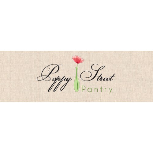 Create a recognisable and appealing logo for gourmet dinner service Poppy Street Pantry
