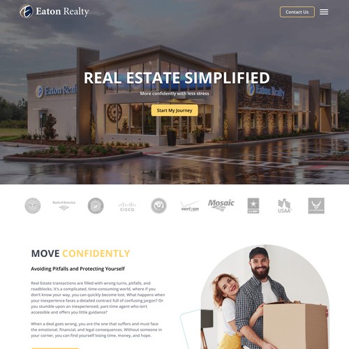 Landing Page Design for Real Estate Company
