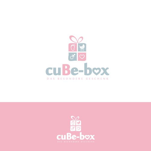 simple logo design for a baby gift shop