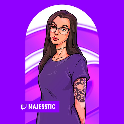 Vector illistration for streamer