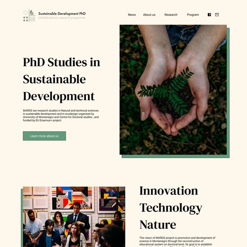 PhD Studies in Sustainable Development Homepage
