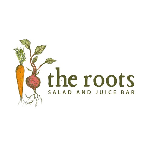 Salad and juice bar Logo