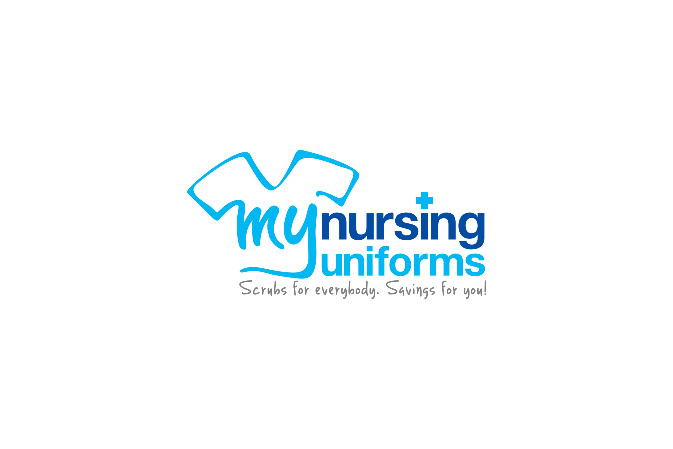 你能做一个现代女性MyNursingUniforms标志吗?