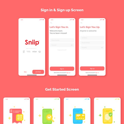 Snipp App Design Concept